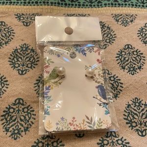 Faux pearl earrings holiday deal buy one get one free